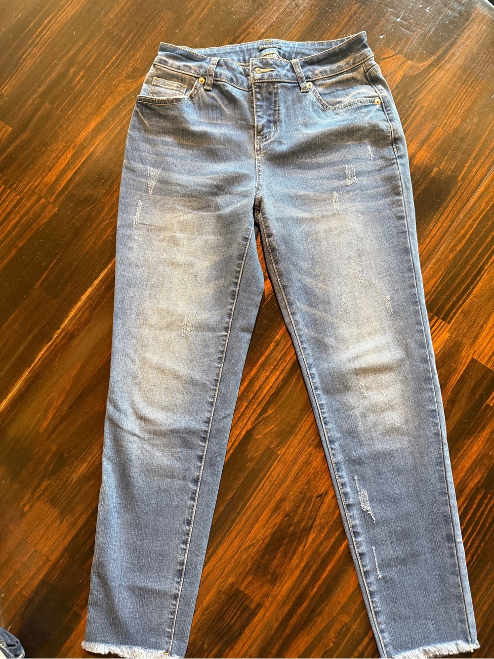 Flamingals Women’s Mid Wash Blue Stretch Jeans